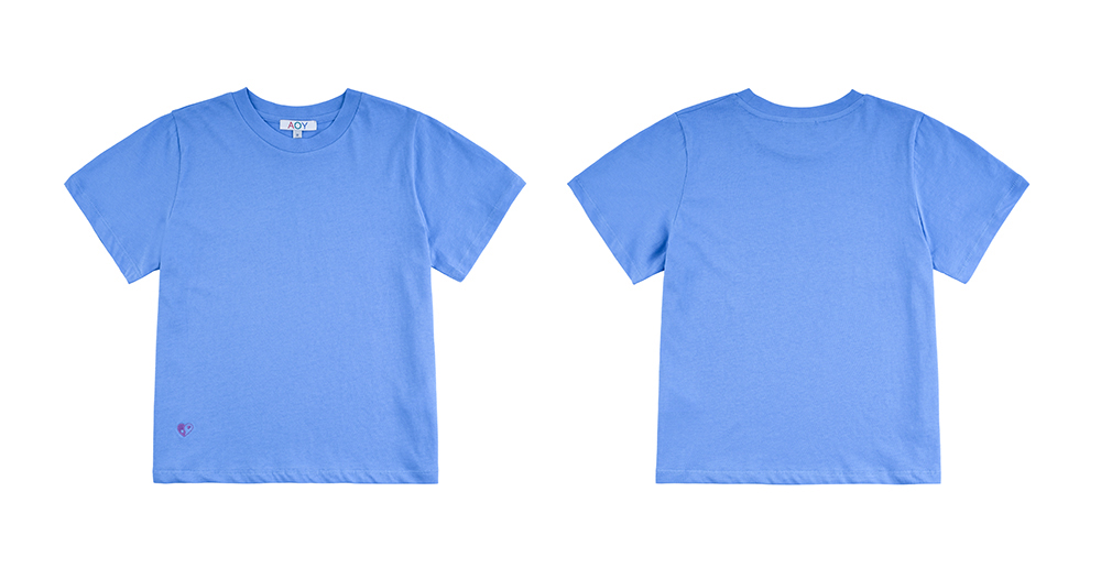 CASEY SHORT SLEEVE SLIM T. IN LIGHT BLUE