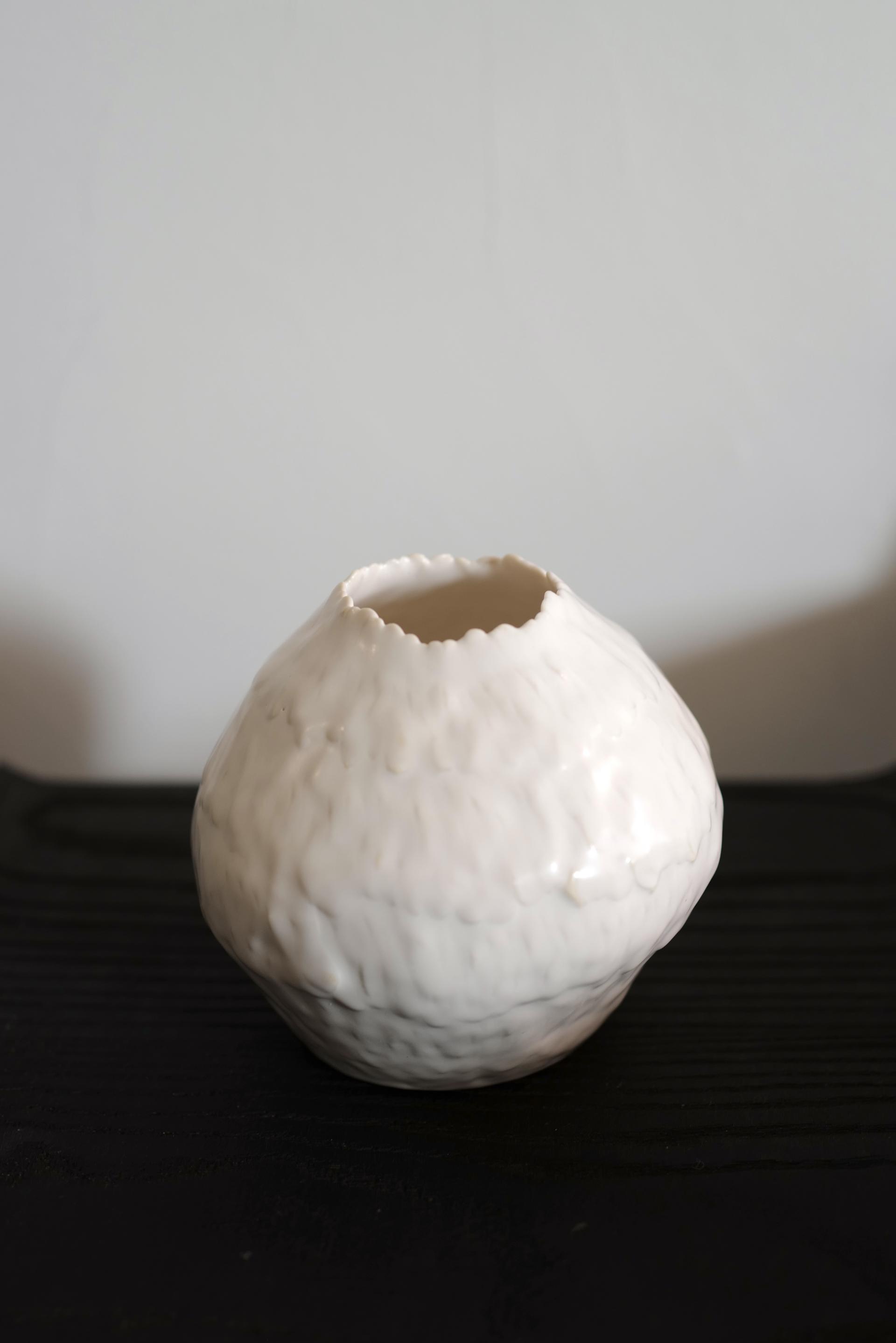 김송 - Plume Moon vase S