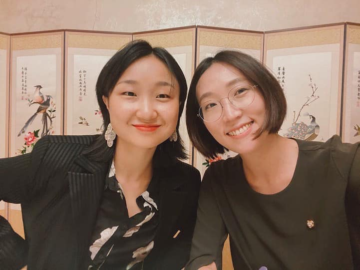 <사진> 이슬아 후원회장과 장혜영 의원이 함께 찍은 셀카