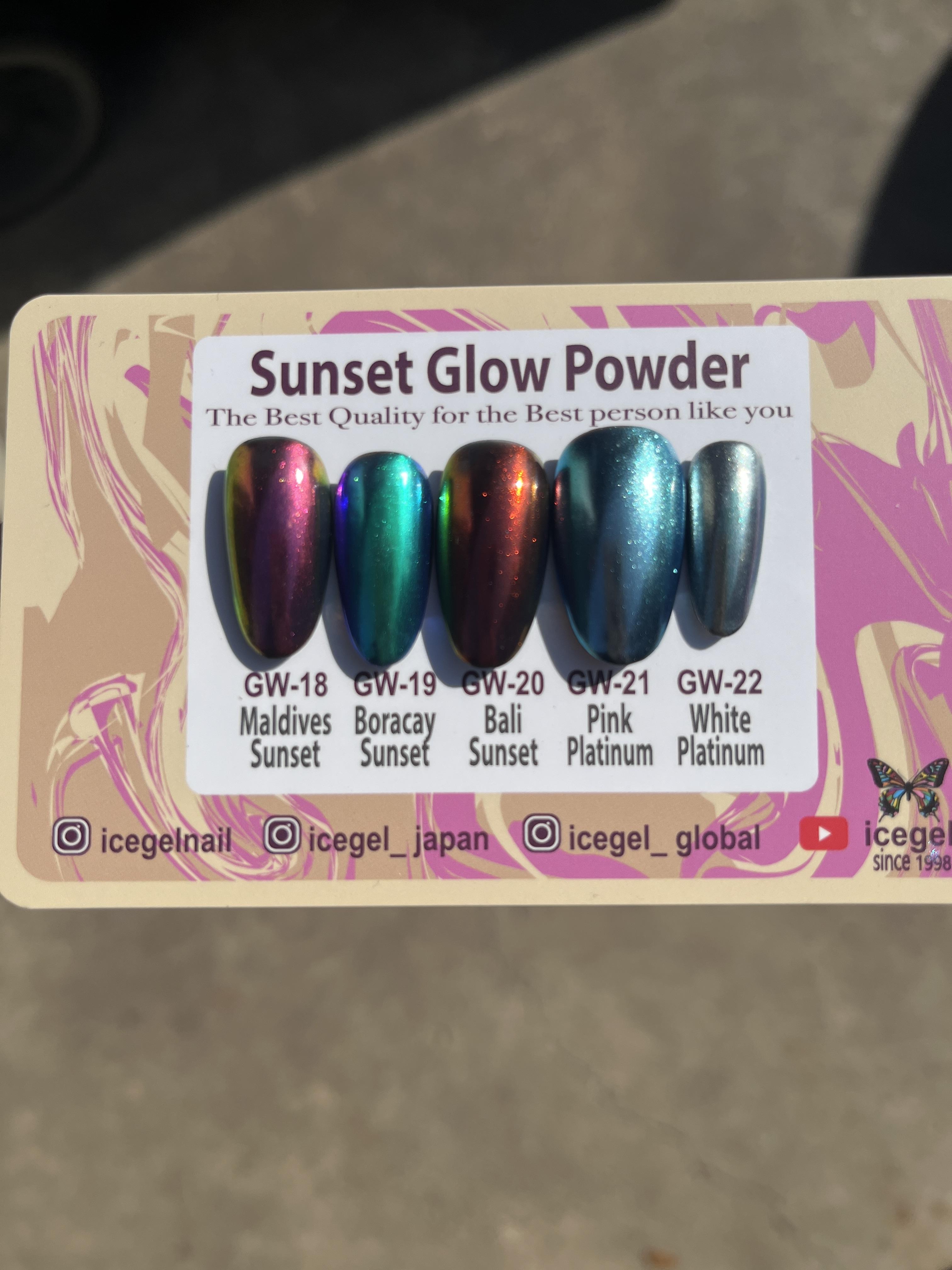 サンセットグローパウダーセット[GW-18~GW22] (Free Gift_Powder Top