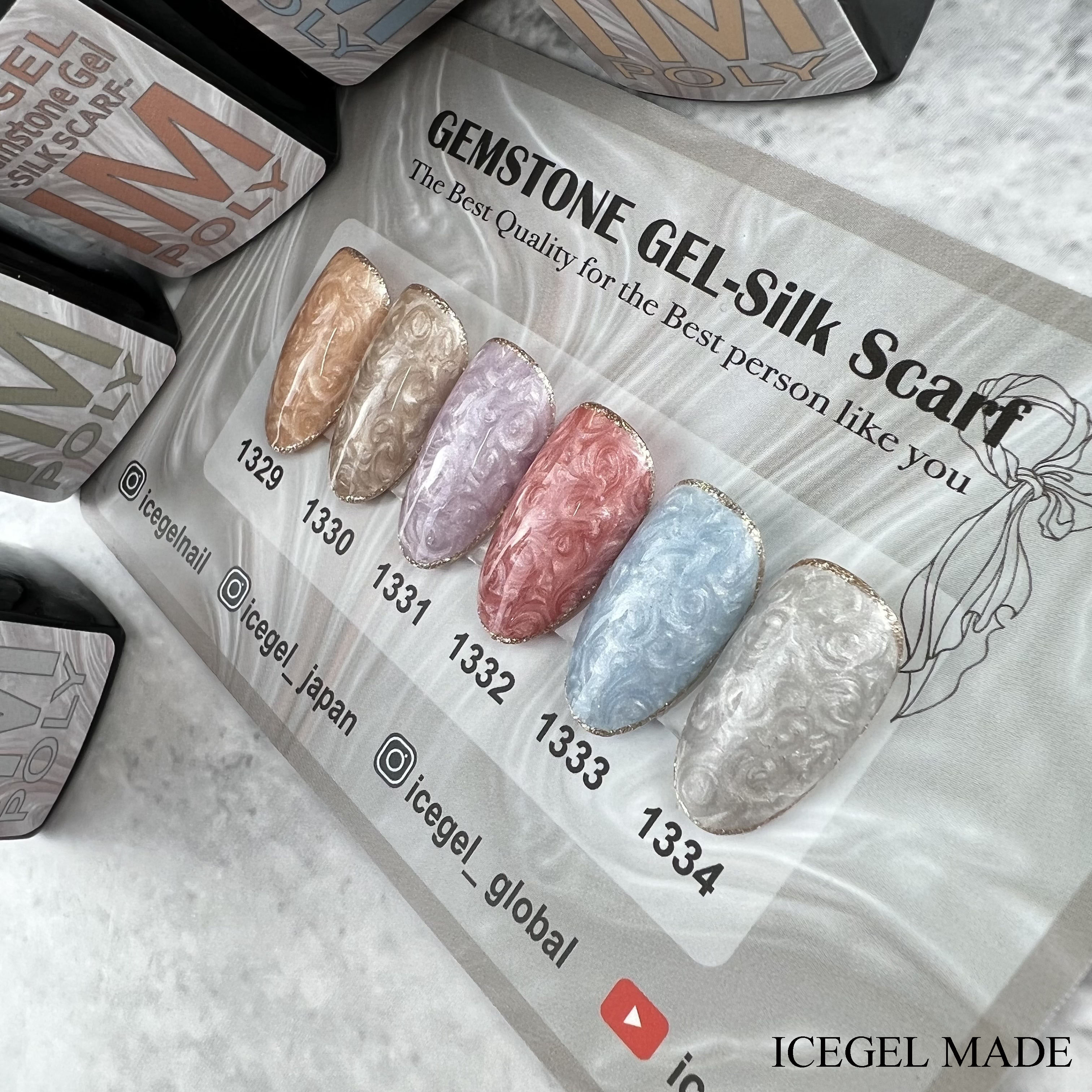 Gem Stone - Silk Scarf [IM1329~IM1334] : ICEGEL