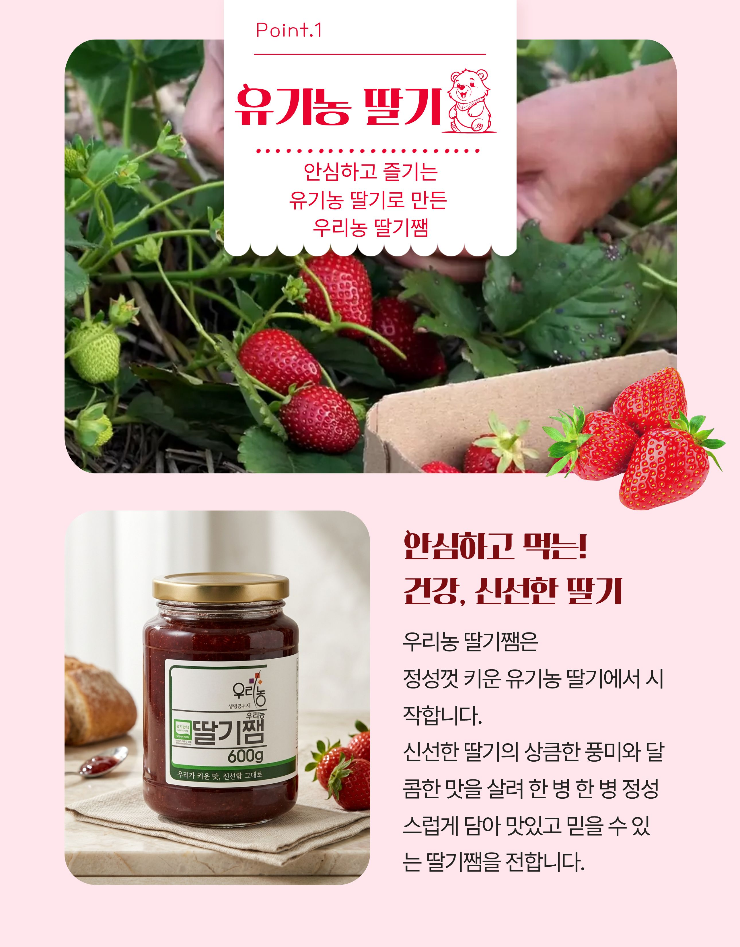 유기농딸기잼(안동)600g
