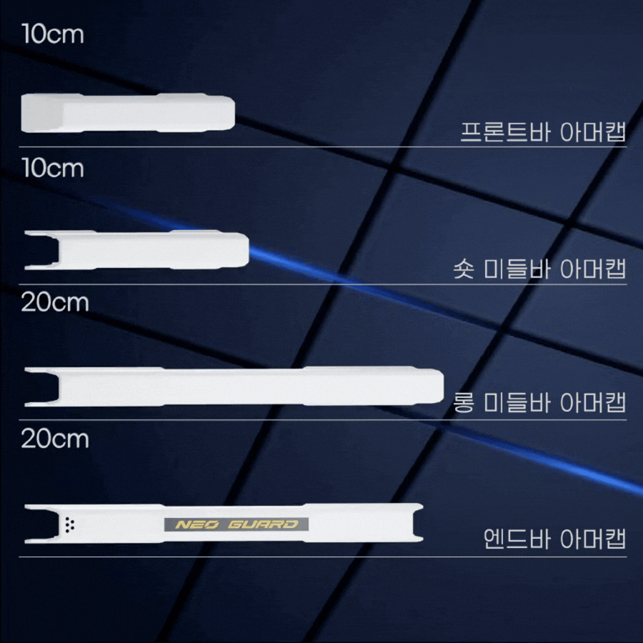 [알파인 화이트] 네오가드 전용 유지/보수용 아머캡 개별 파츠 복제