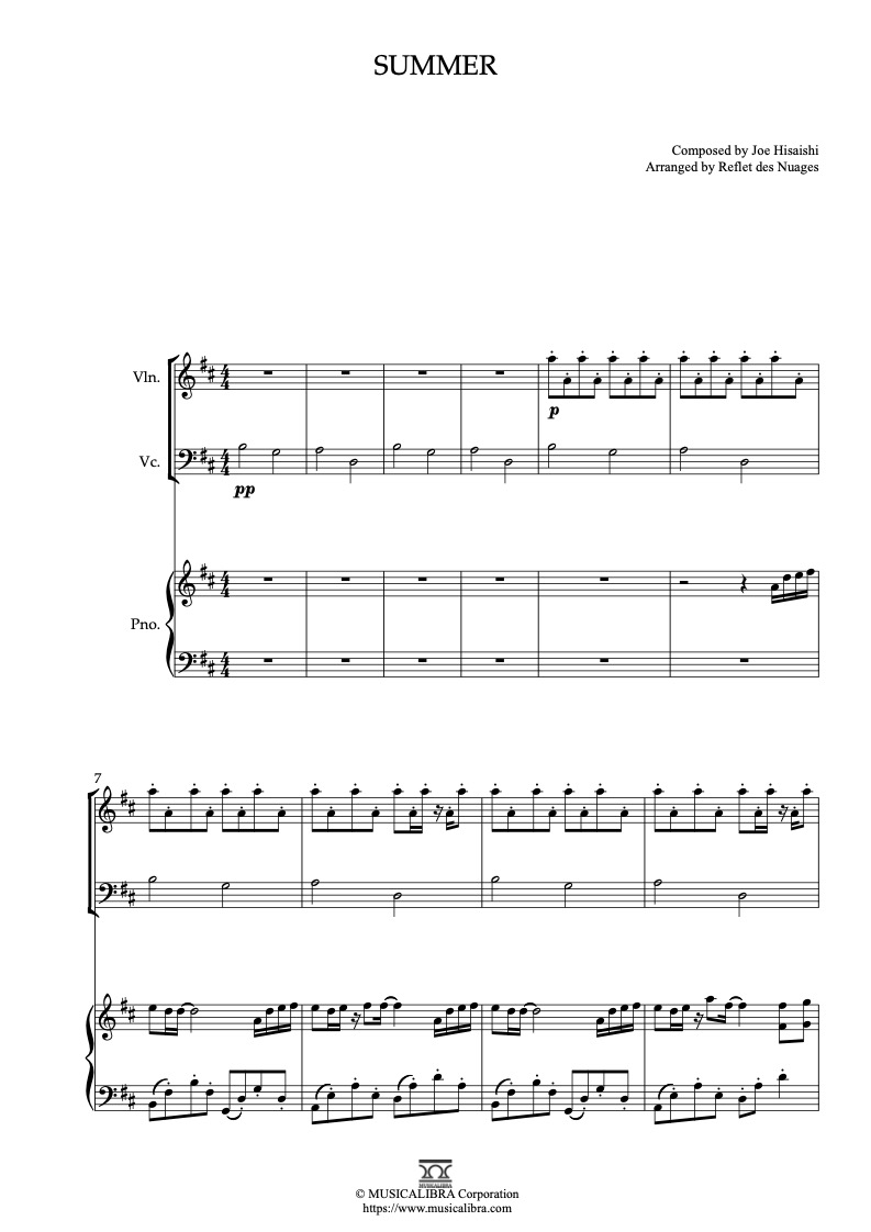 TRIO SHEET MUSIC] Peaches - Violin, Cello and Piano Chamber Ensemble :  Musicalibra