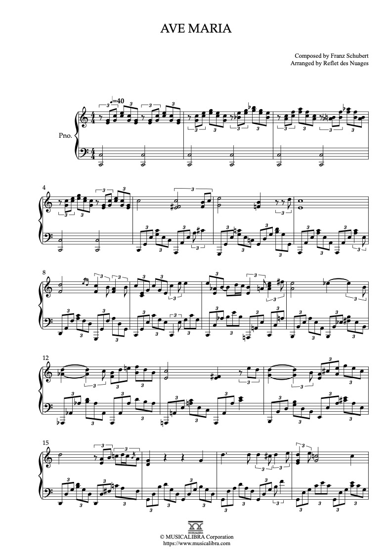 Sheet music of Billie Eilish Bad Guy arranged for piano solo preview page 1