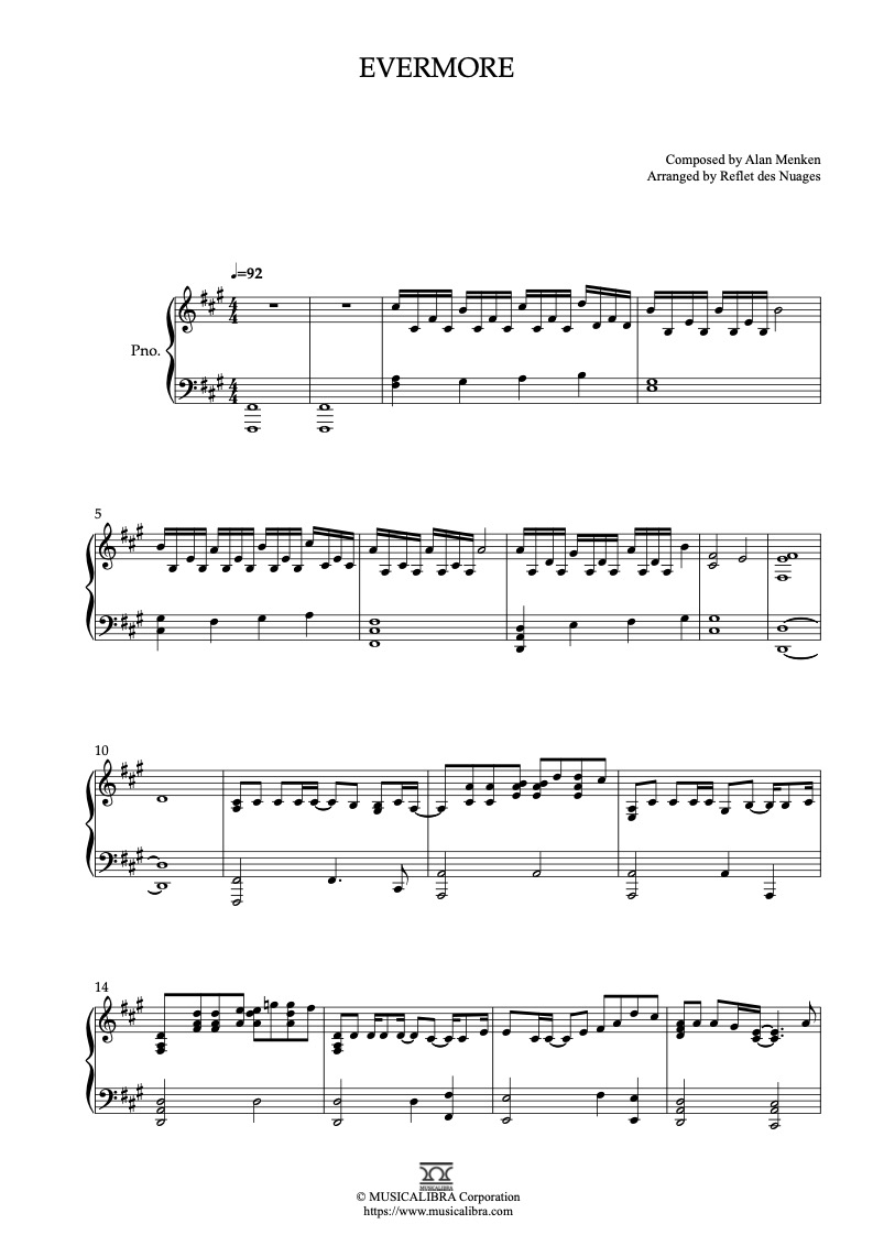 Josh Grovan Evermore 피아노 솔로 편곡 악보