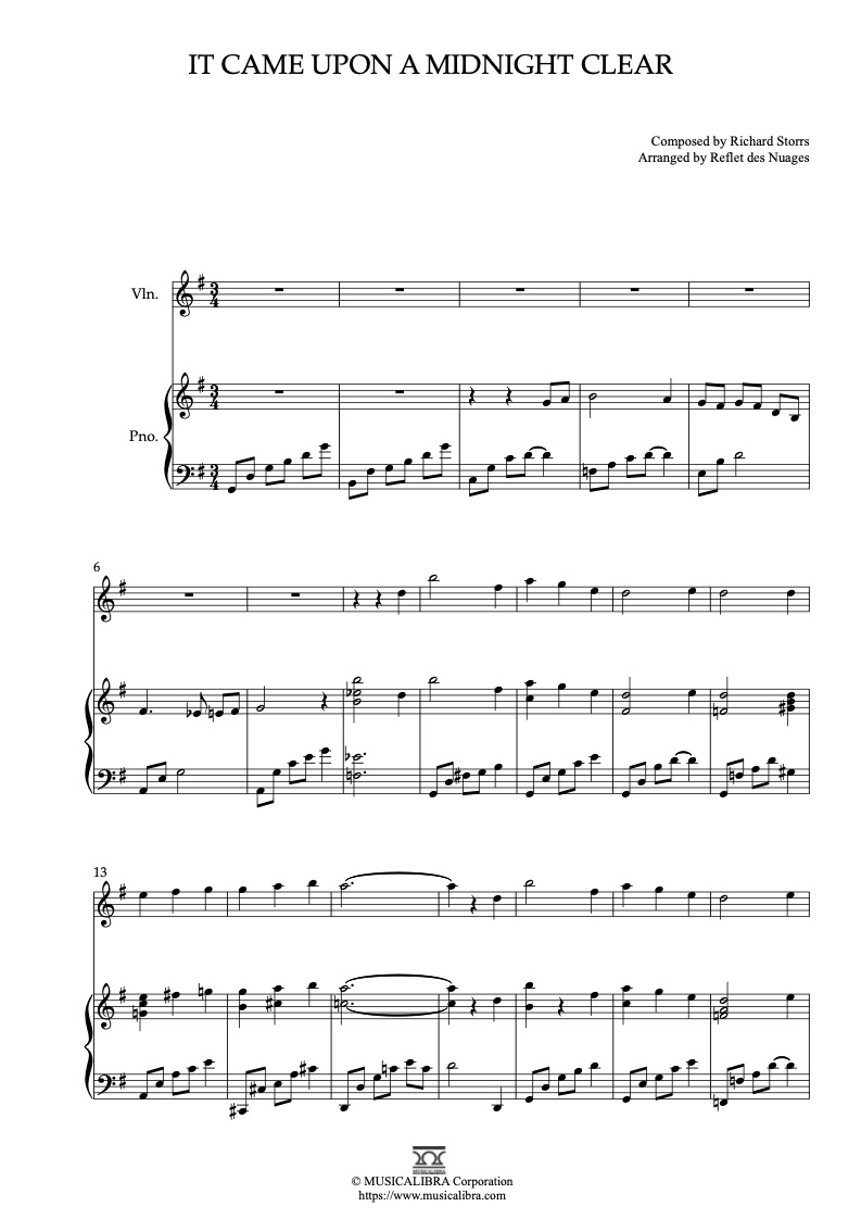 Sheet music of Billie Eilish Bad Guy arranged for violin and piano duet chamber ensemble preview page 1
