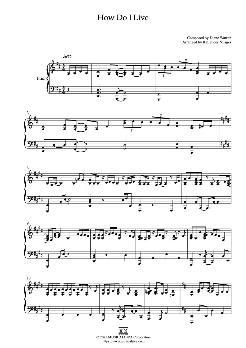 Sheet music of Austin Powers Theme arranged for piano solo preview page 1