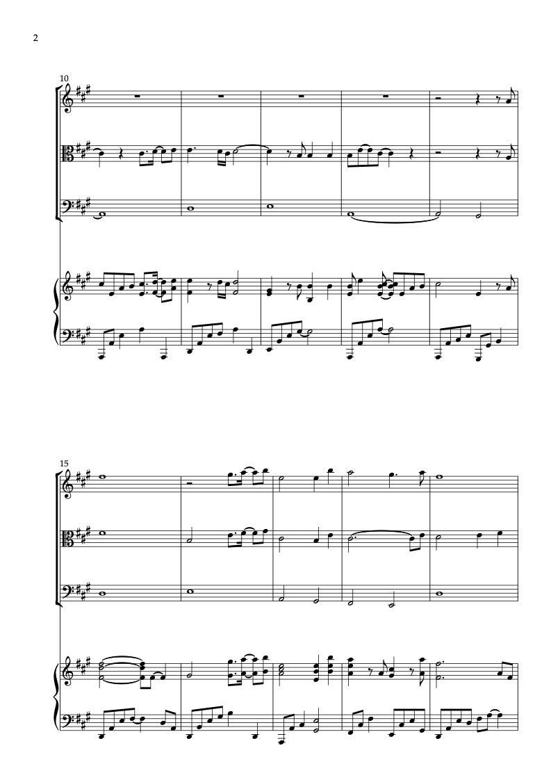 Partitura de Endless Love(Diana Ross, Lionel Richie) arreglada para cuarteto de violín, viola, violonchelo y piano