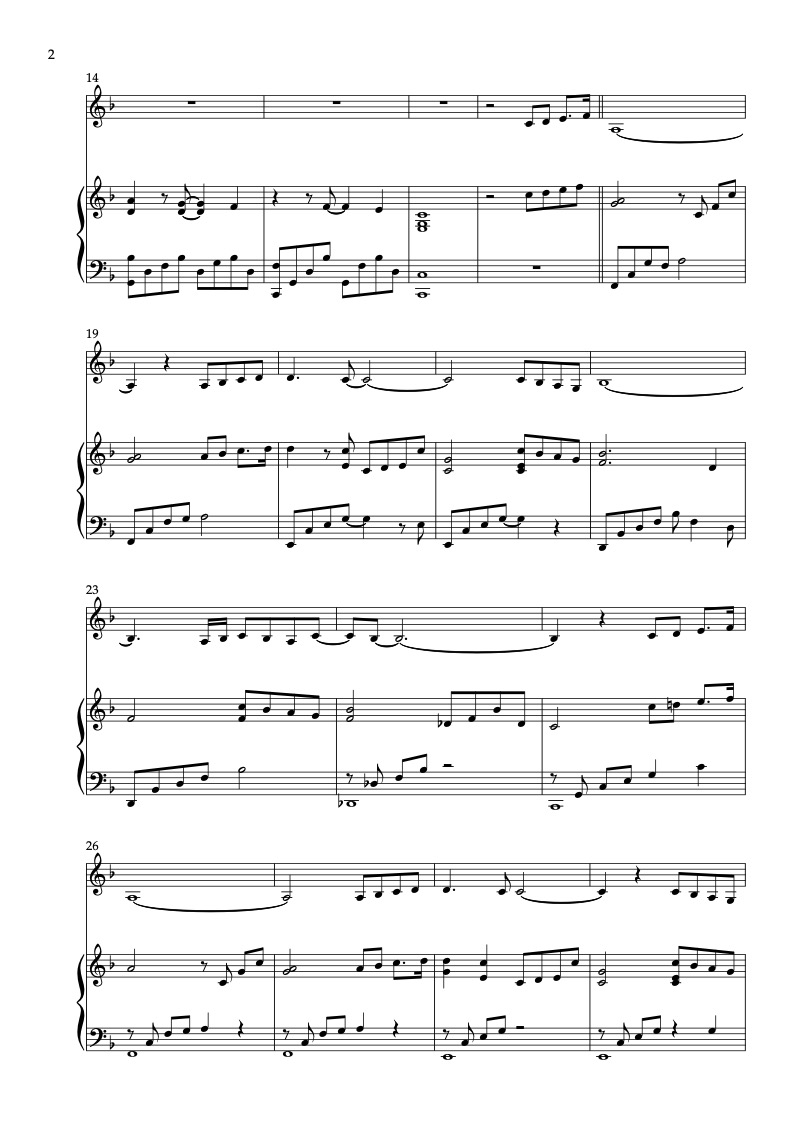 ABBA The Winner Takes It All 二重奏 乐谱 - 小提琴, 钢琴