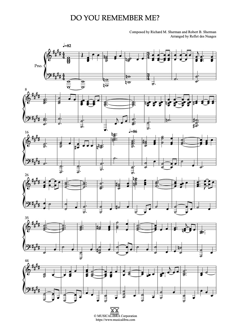 Snoopy, Come Home Do You Remember Me? ピアノソロ 編曲 楽譜