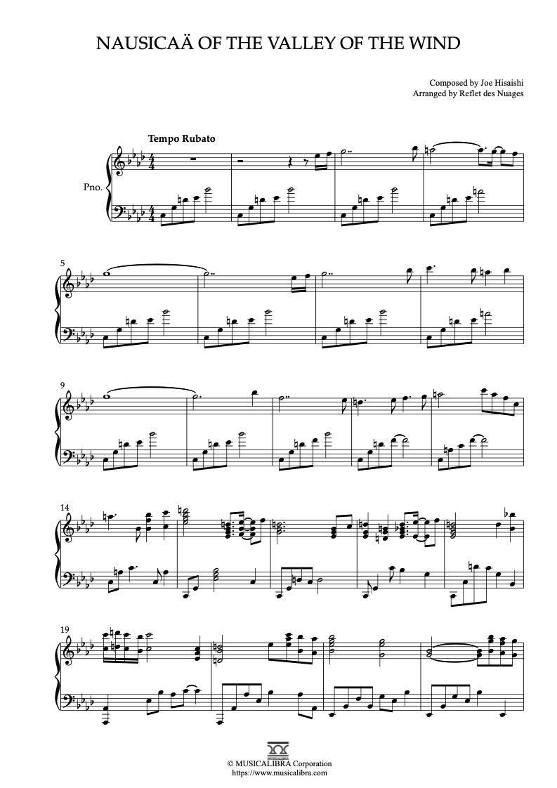 【レア新品未使用】ジブリ　楽譜　久石譲　直筆コピー　風の谷のナウシカ　3枚セット PIANO SOLO 楽譜] 風の谷のナウシカ ピアノ 編曲 楽譜 : MUSICALIBRA JAPAN