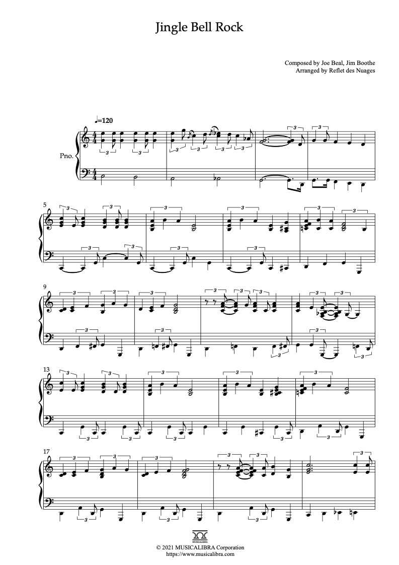 Partitura Jingle Bells