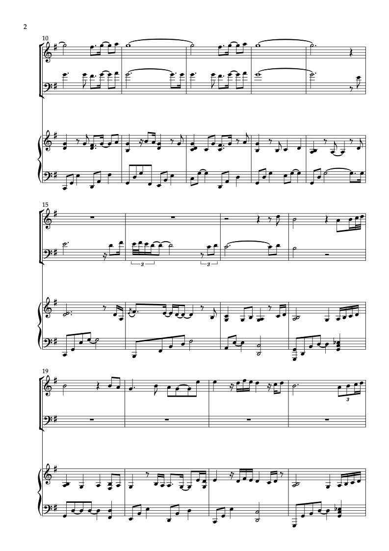 I Will Always Love You 三重奏 乐谱 - 小提琴, 大提琴, 钢琴