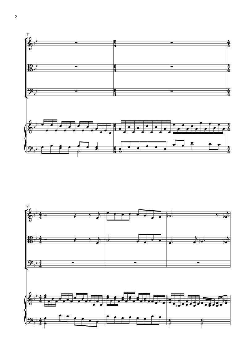 Cinema Paradiso 四重奏 樂譜 - 小提琴, 中提琴, 大提琴, 鋼琴