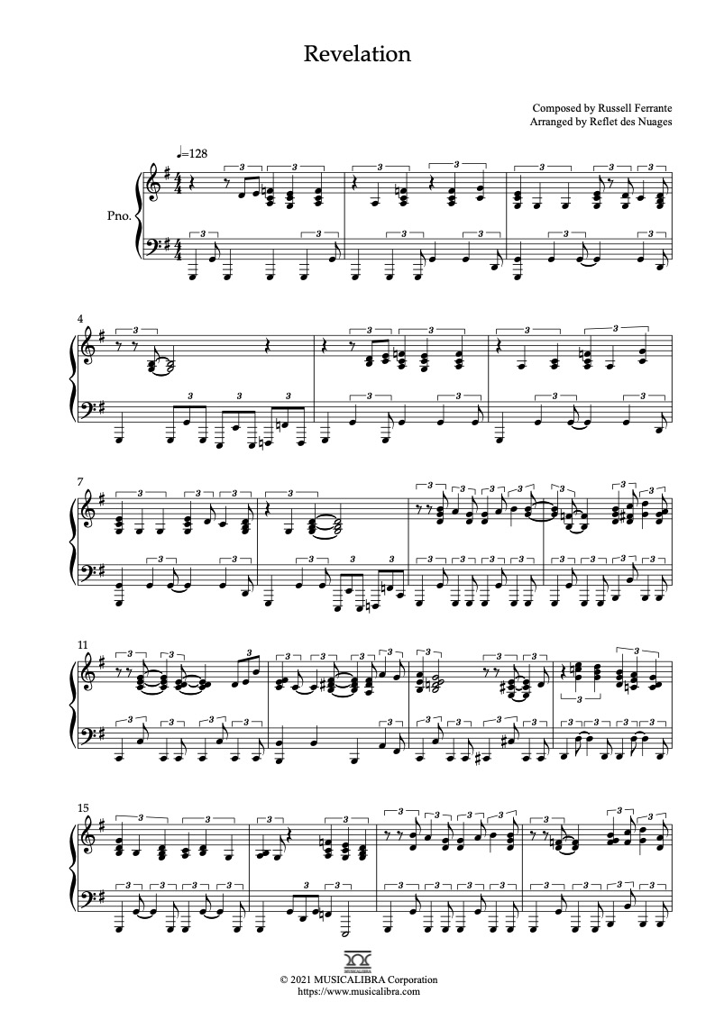 Revelation Song Sheet music for Piano (Solo)