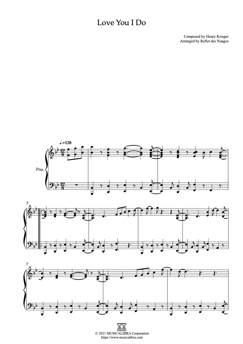 Because I Love You Sheet music for Piano (Solo)