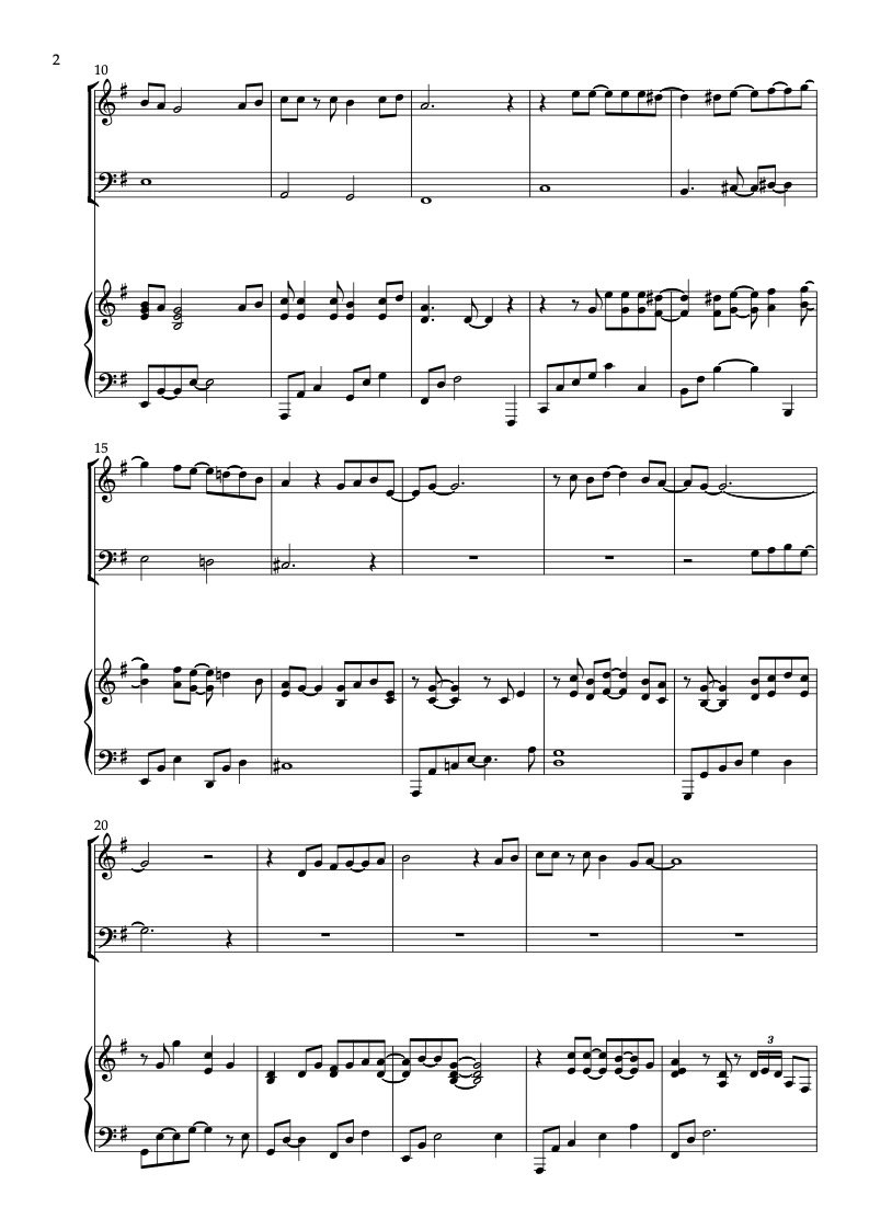 Partitura de Richard Marx Now and Forever arreglada para trío de violín, violonchelo y piano