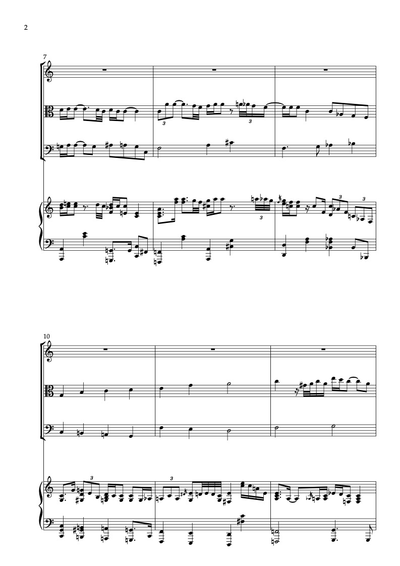 빌리 조엘 New York State of Mind 편곡 악보 - 바이올린, 비올라, 첼로, 피아노 쿼텟 실내악 앙상블
