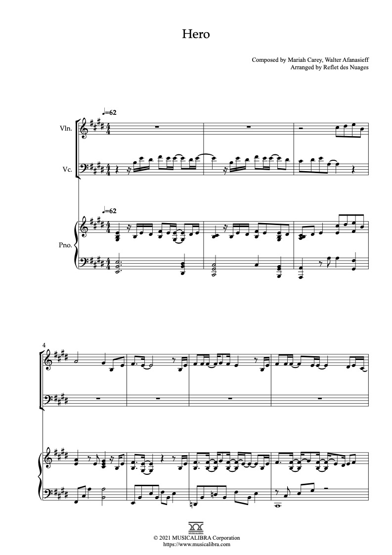 TRIO SHEET MUSIC] Peaches - Violin, Cello and Piano Chamber Ensemble :  Musicalibra