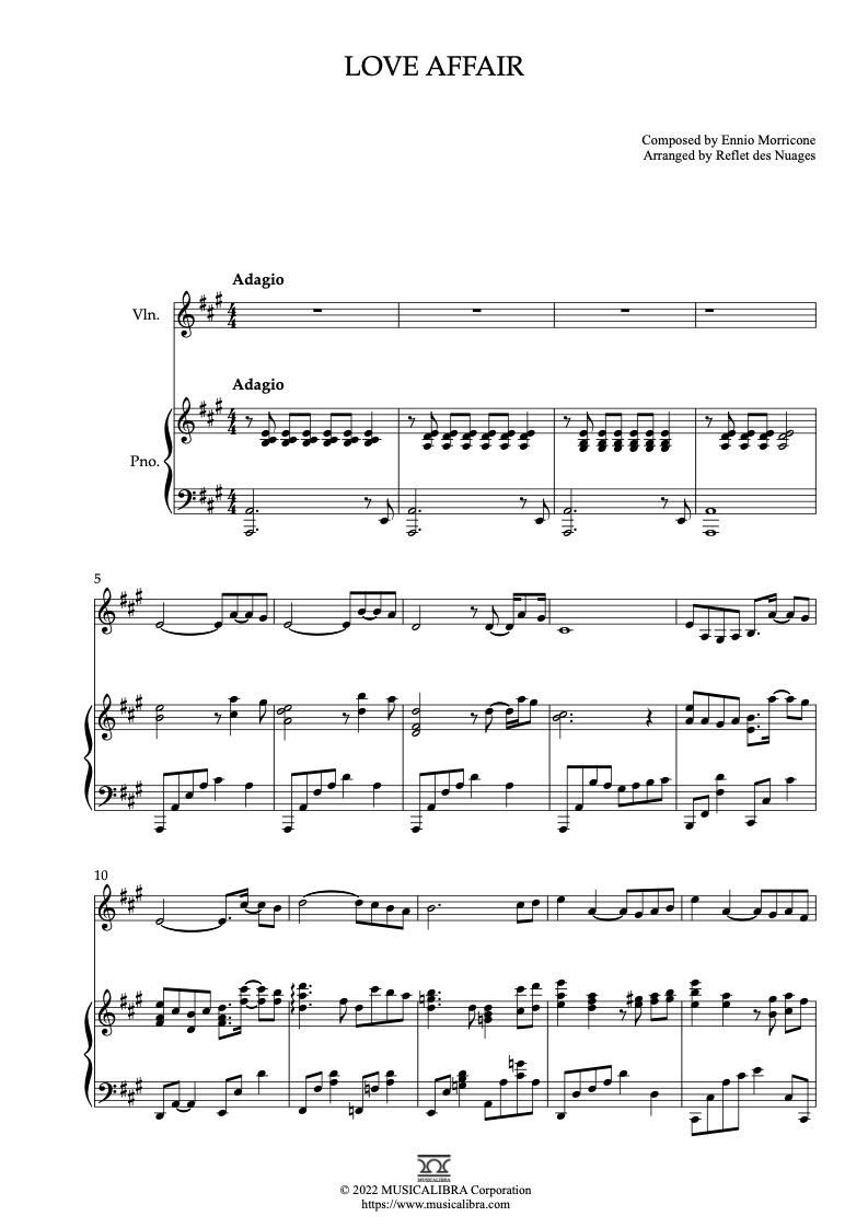 PARTITURA PARA DUETO] Imagine - Música de cámara para violín y piano :  Musicalibra Spain