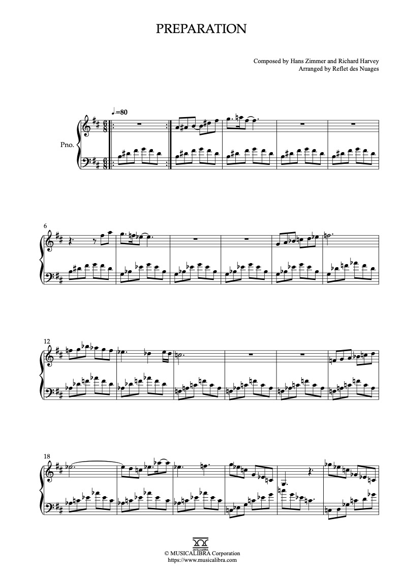 The Little Prince Preparation ピアノソロ 編曲 楽譜