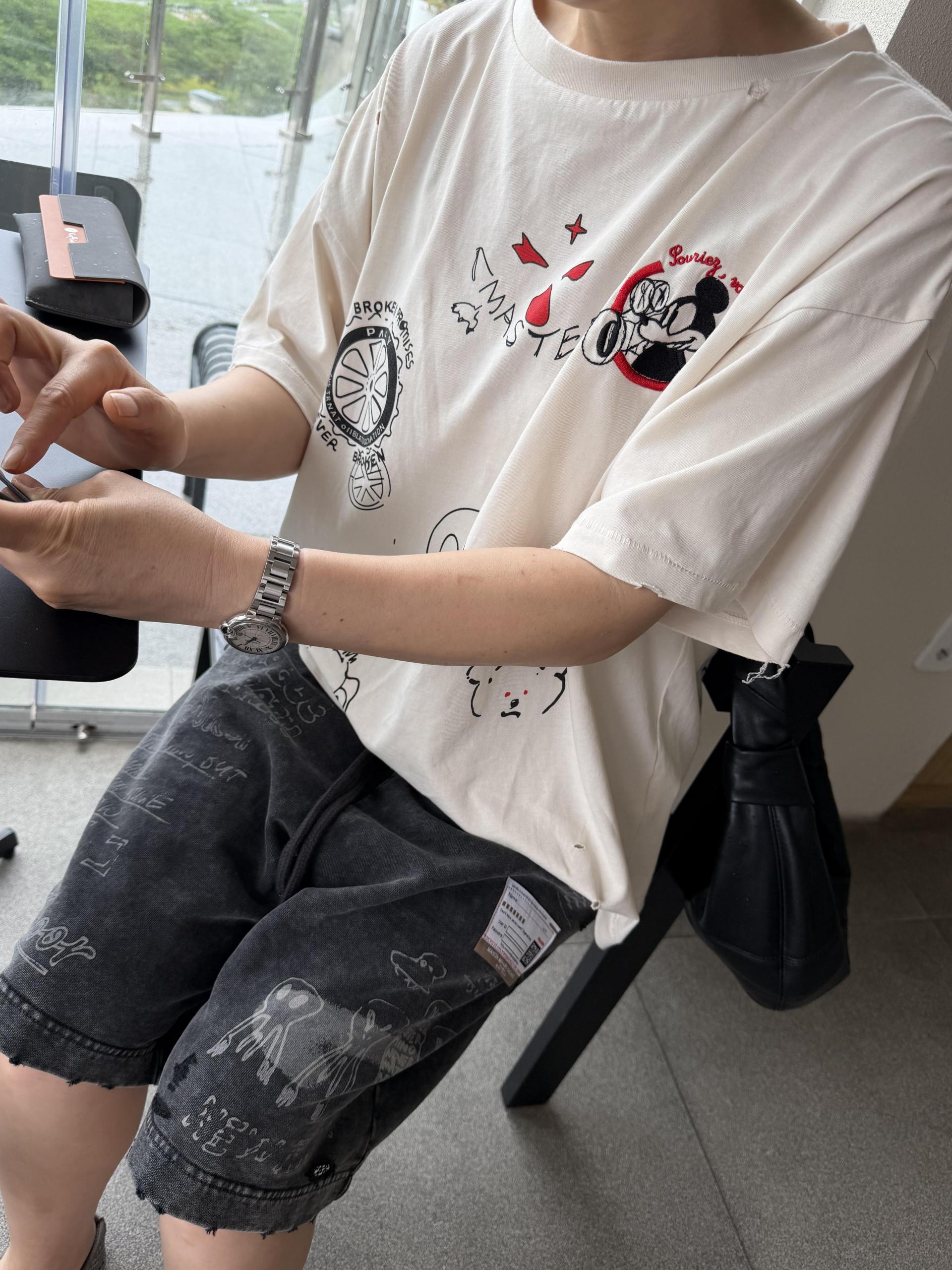 파리 빈티지 미키 티셔츠