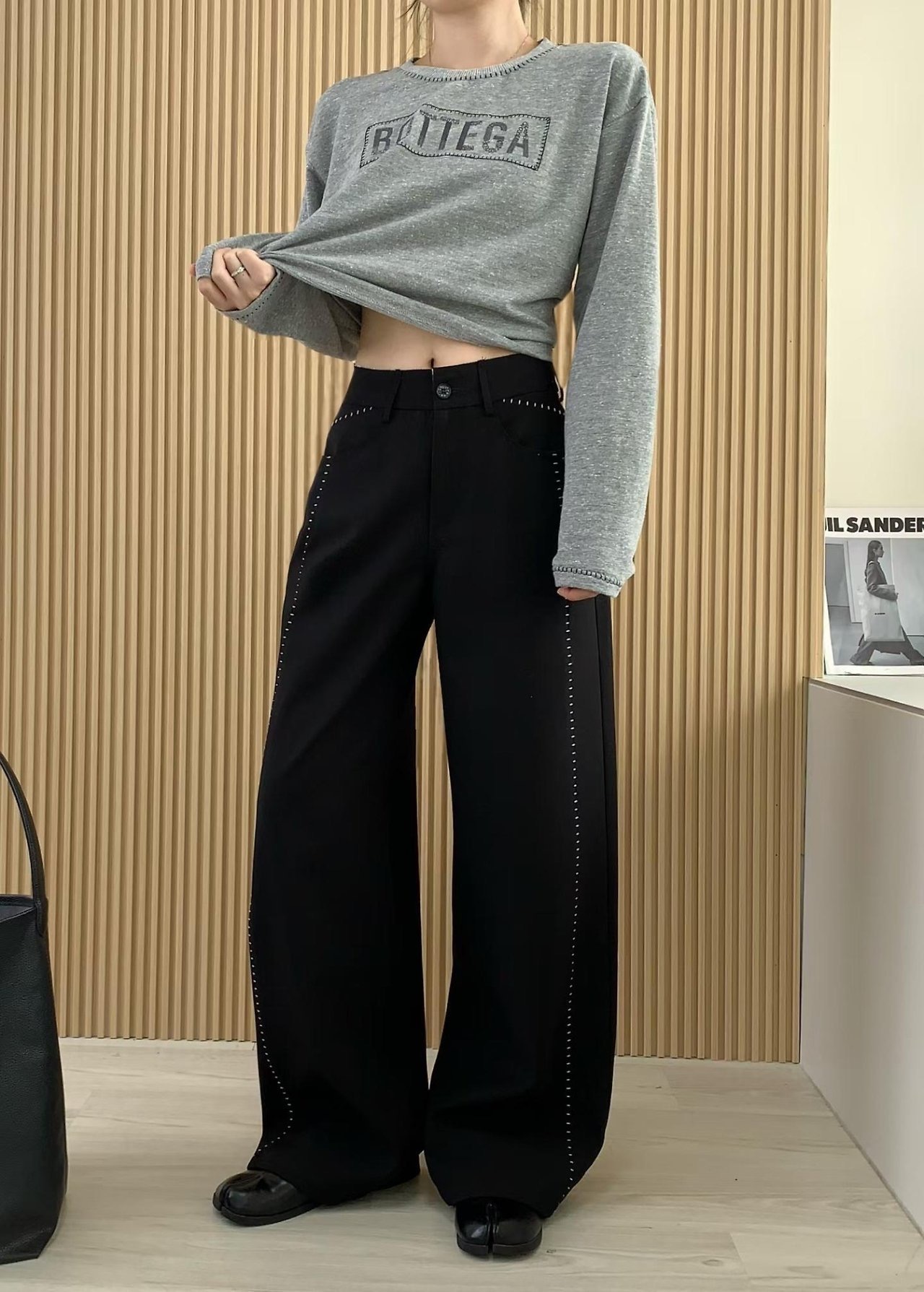 스티치 팬츠