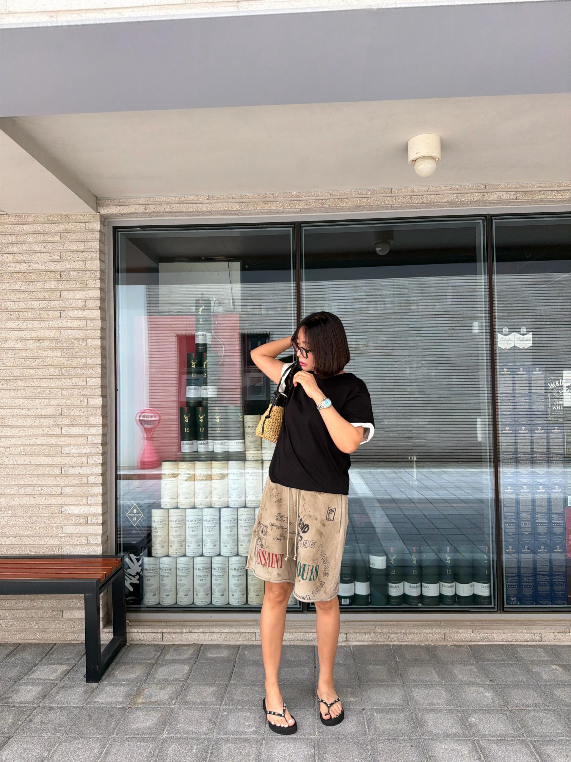그라피티 5부팬츠