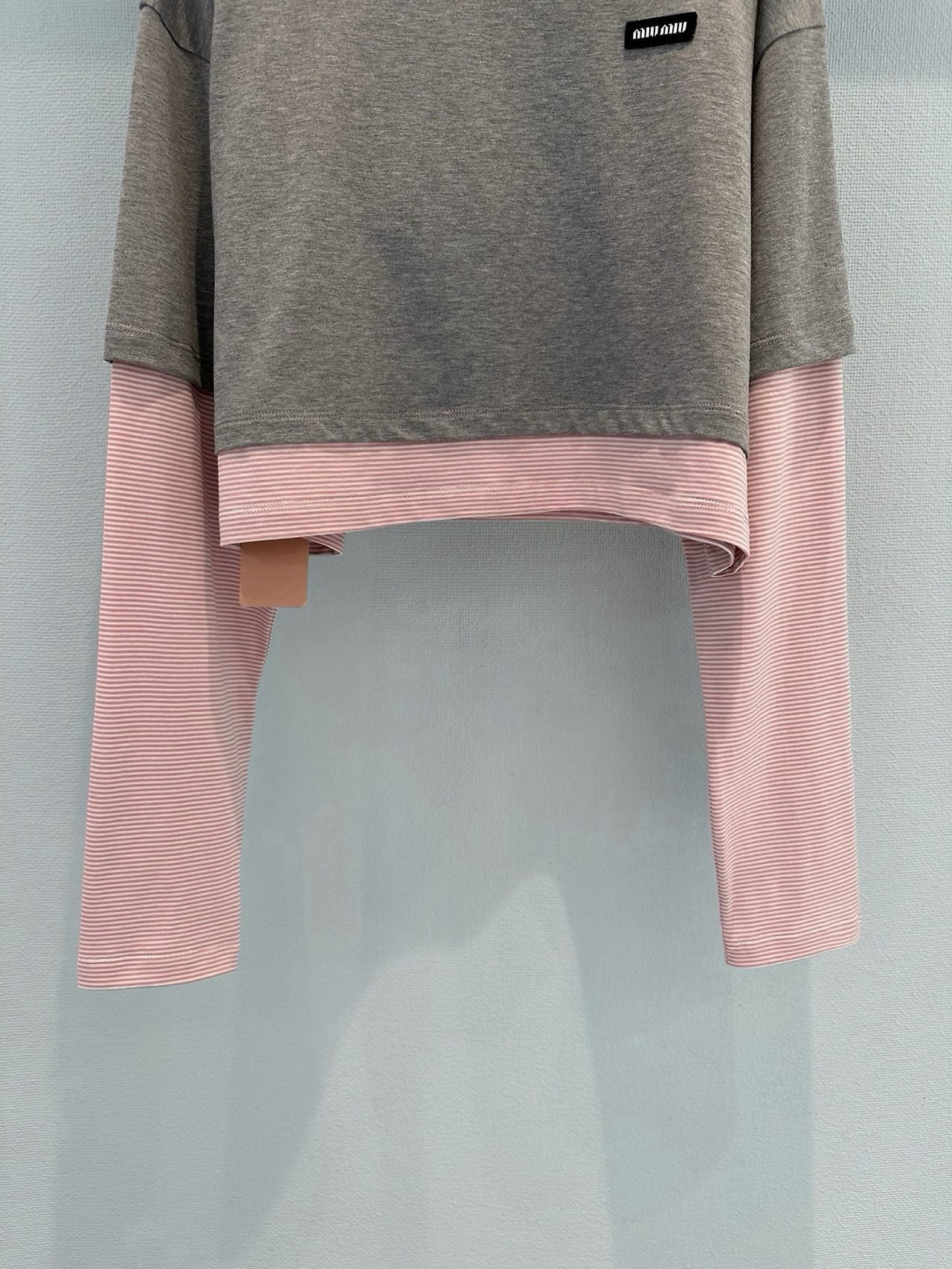 배색 레이어드 탑