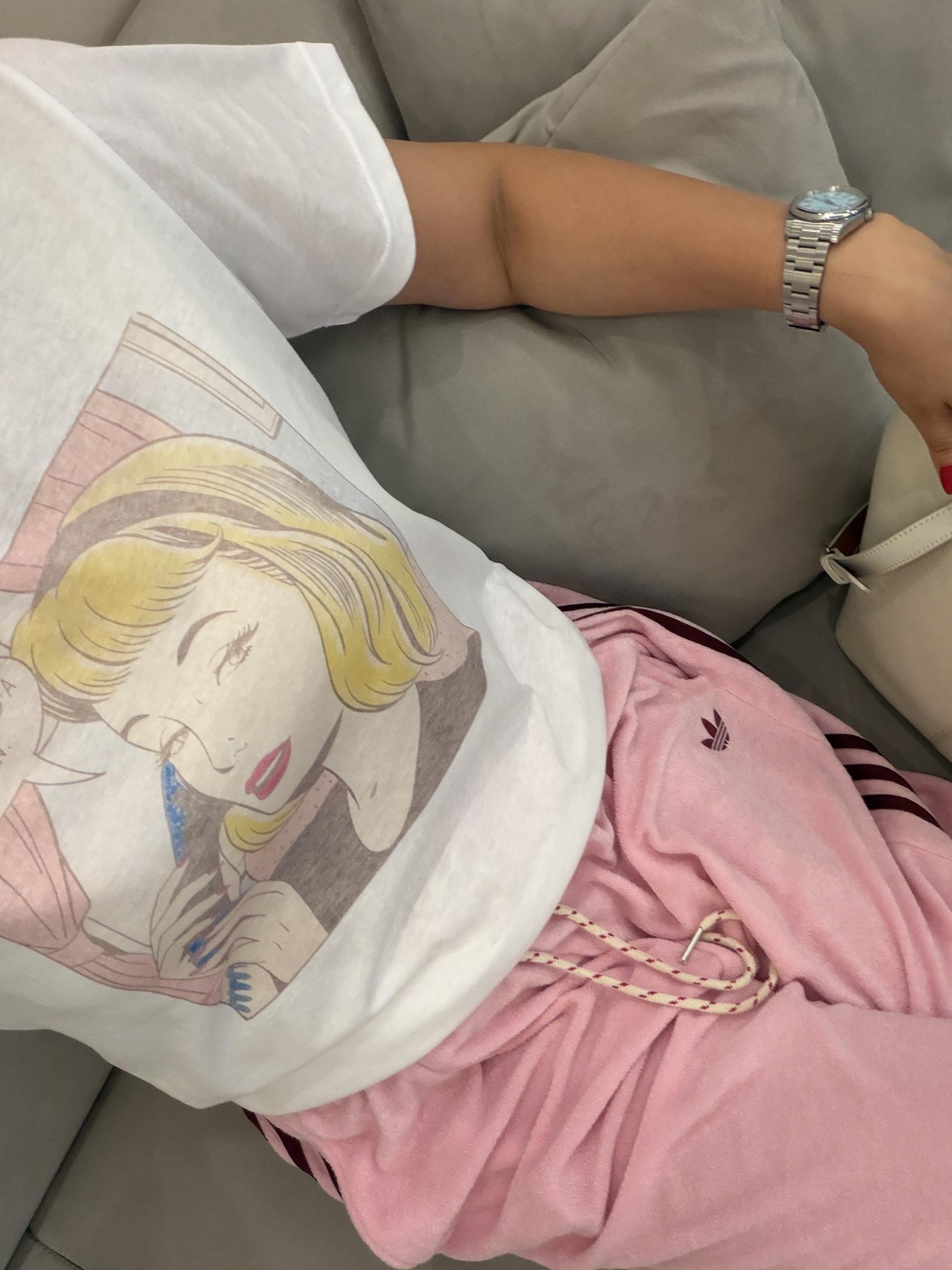 노랑머리 우먼 티셔츠