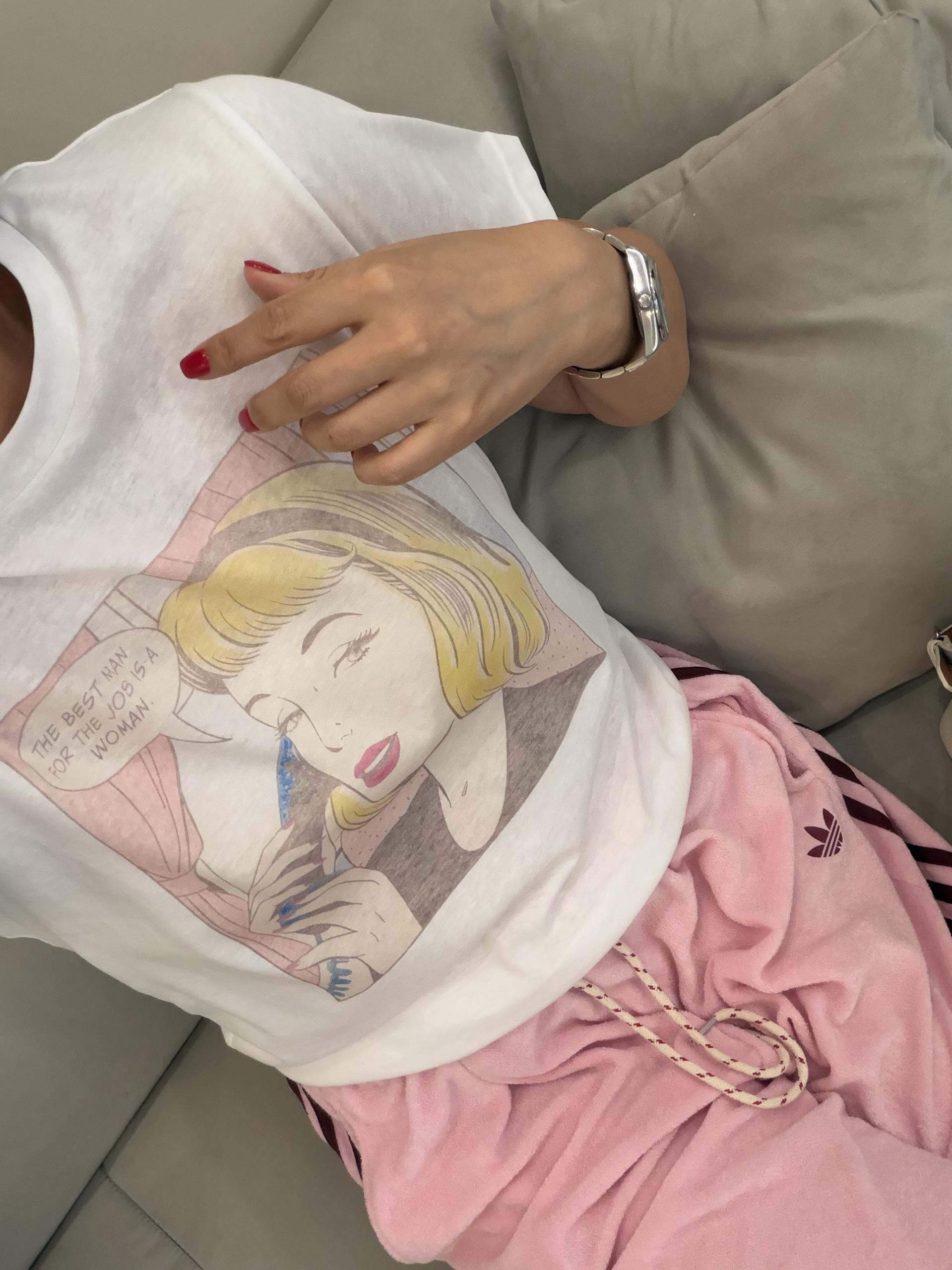 노랑머리 우먼 티셔츠