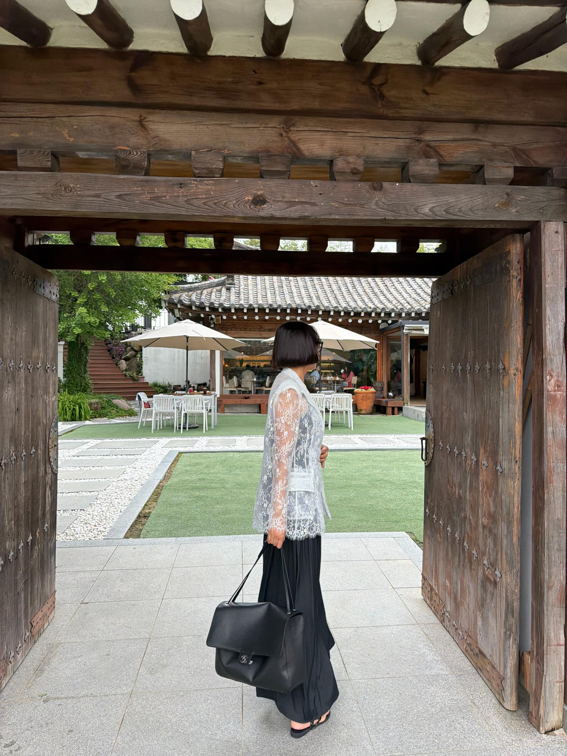 레이스 시스루 자켓