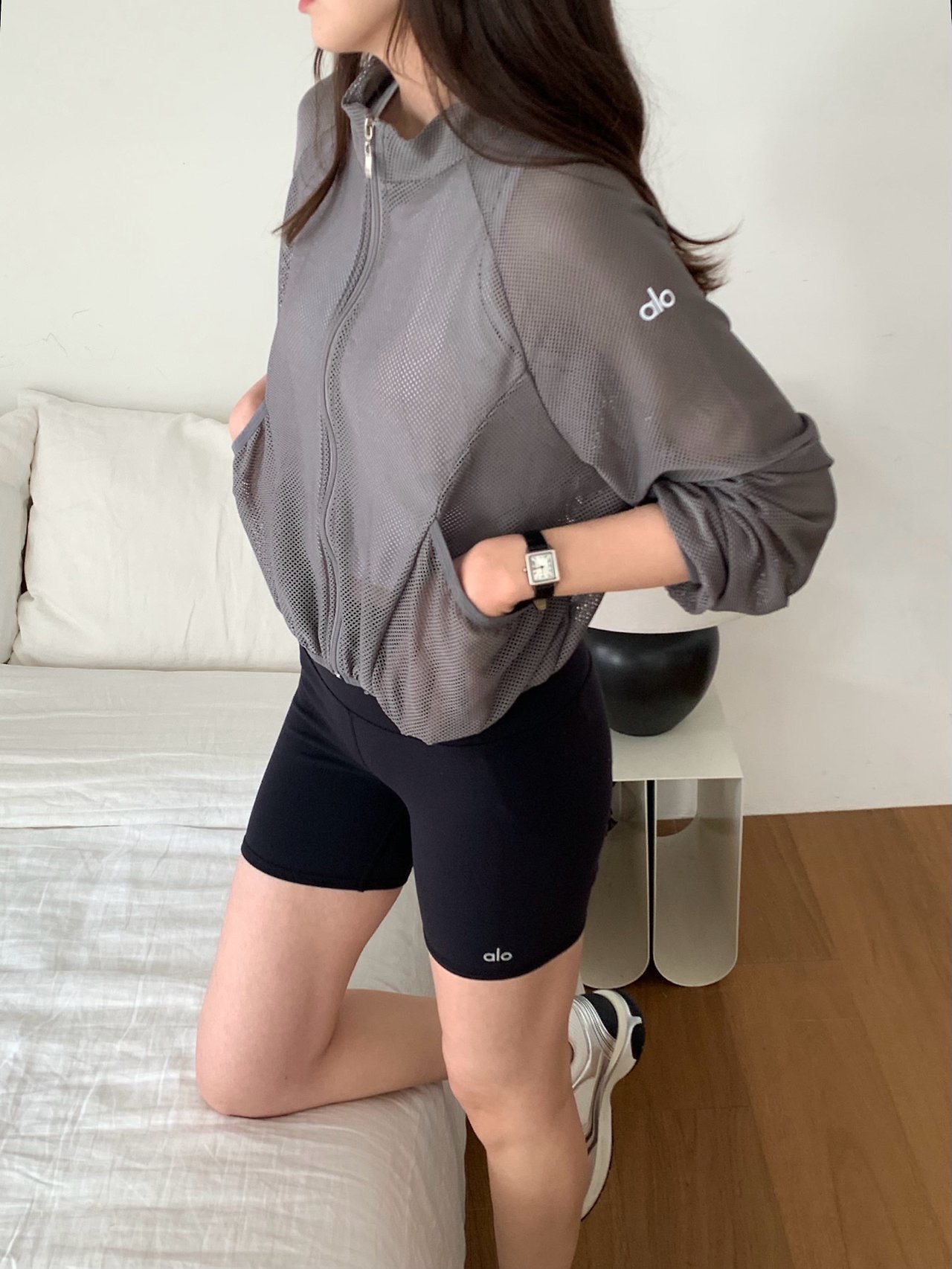 메쉬 바람막이 점퍼