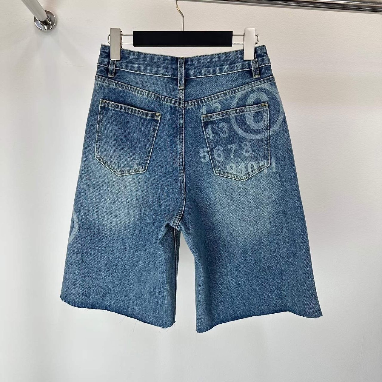 숫자 5부 데님팬츠
