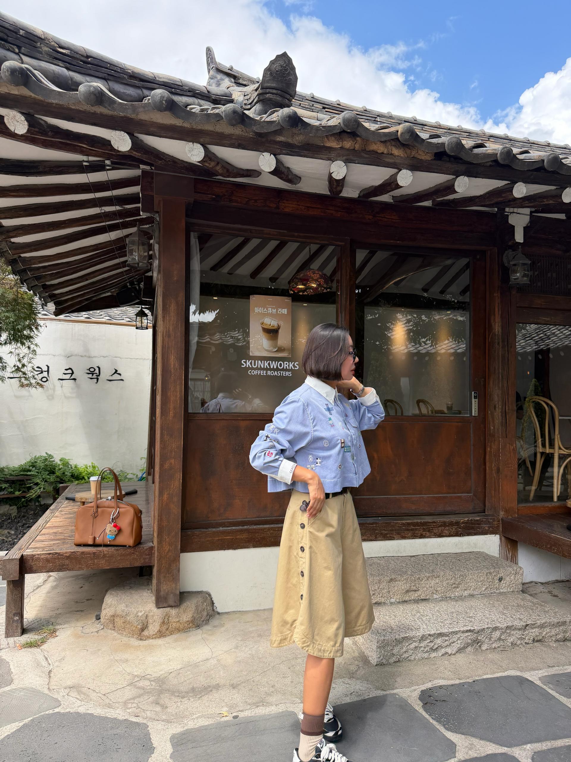 패치 워크 셔츠