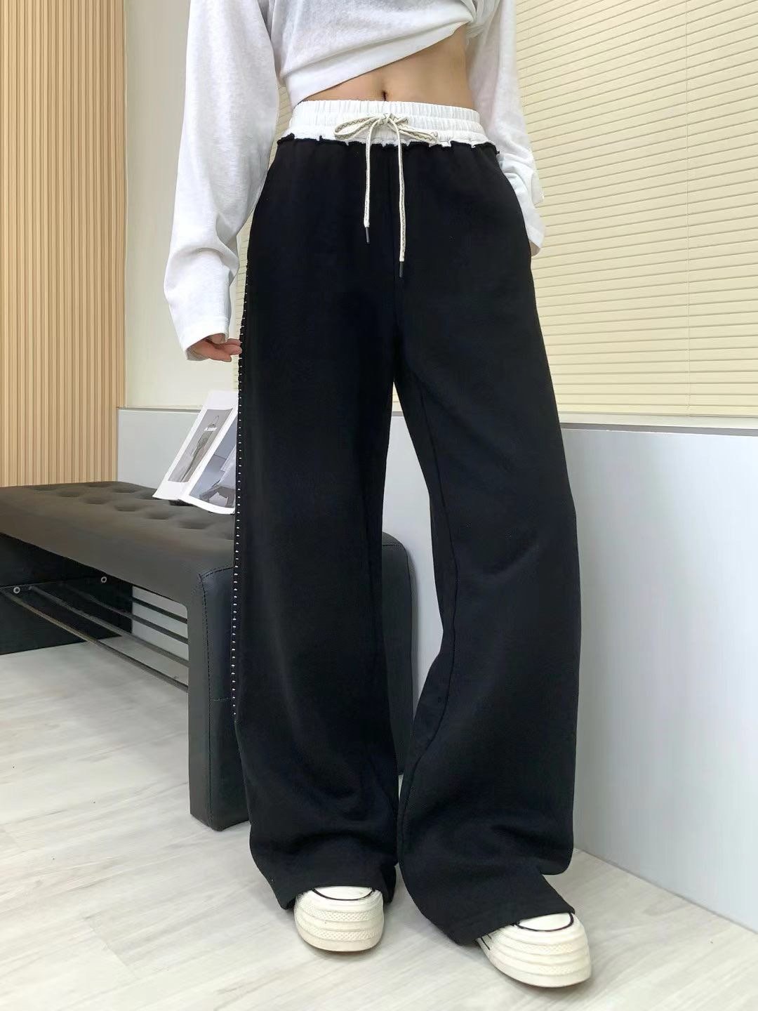 숫자 포켓 밴딩팬츠