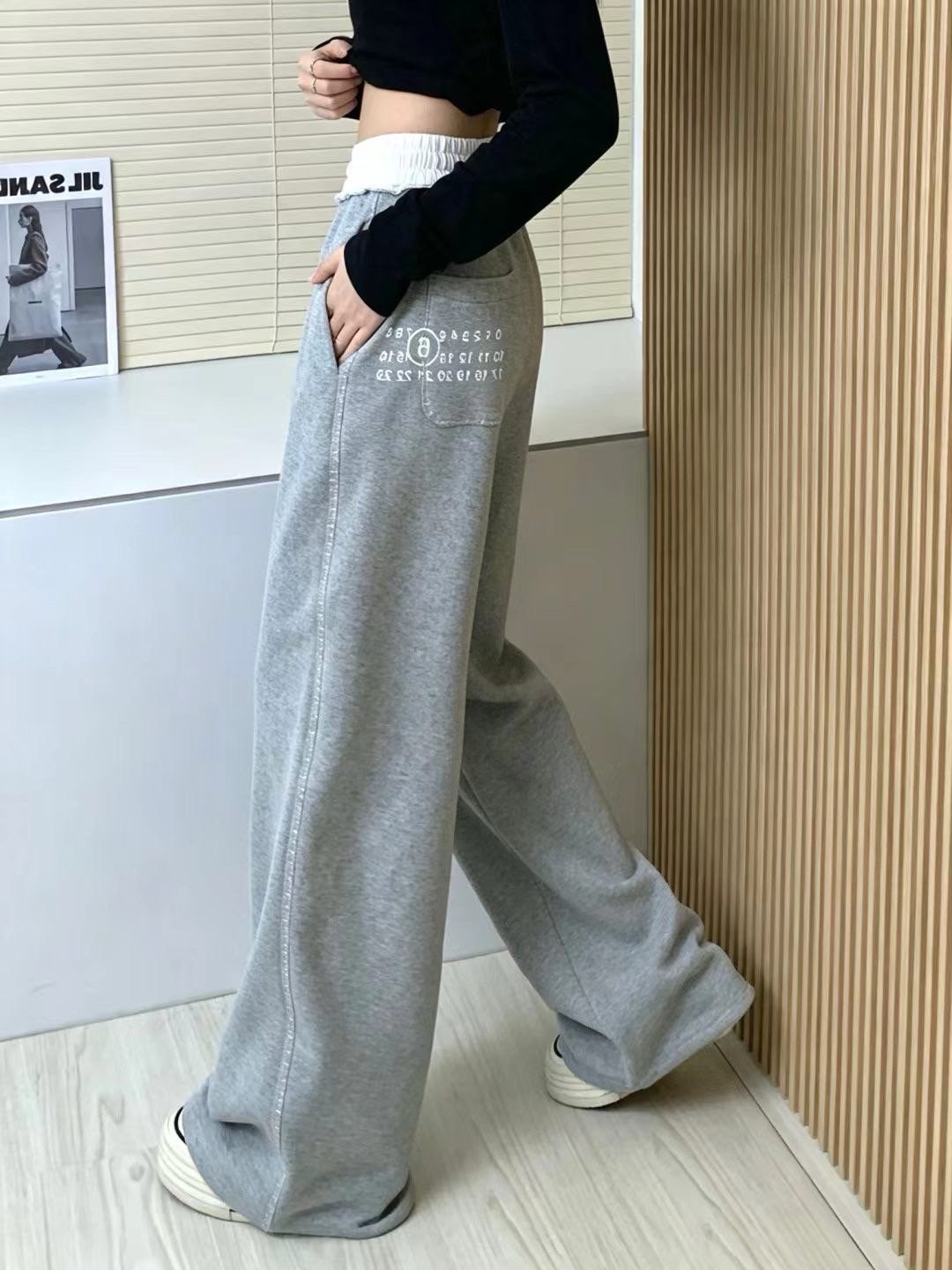숫자 포켓 밴딩팬츠