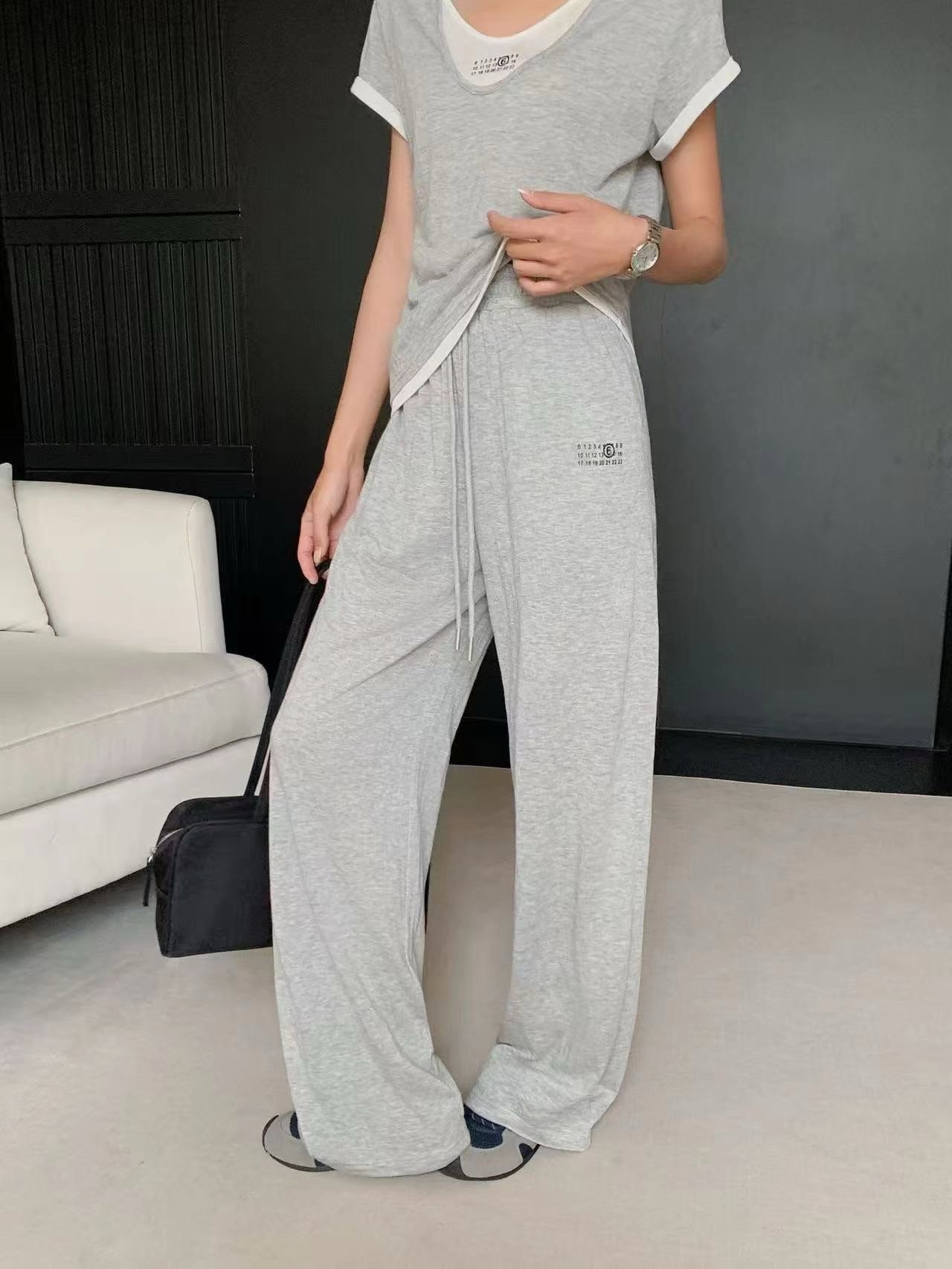 배색 레이어드 셋업