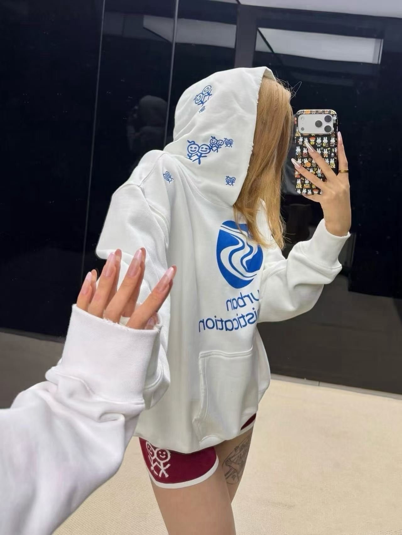 스틱맨 후드 맨투맨