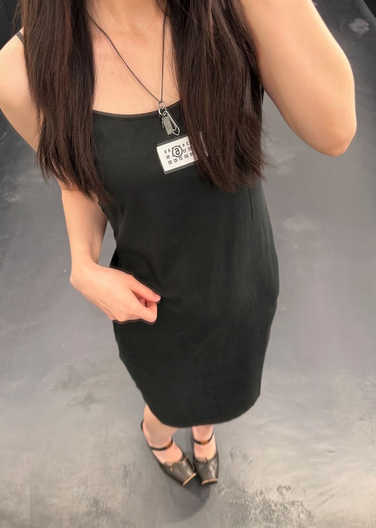 숫자 끈 원피스