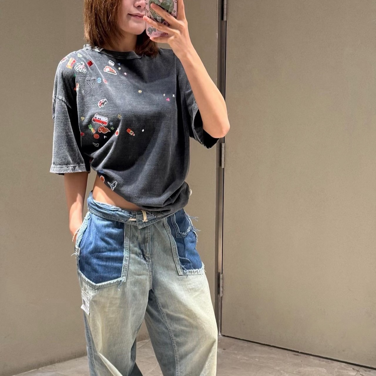 키즈 스티커 티셔츠