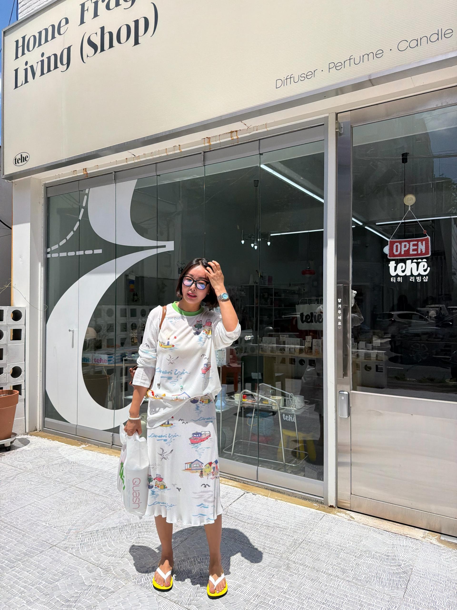 마라 나염 티셔츠&스커트