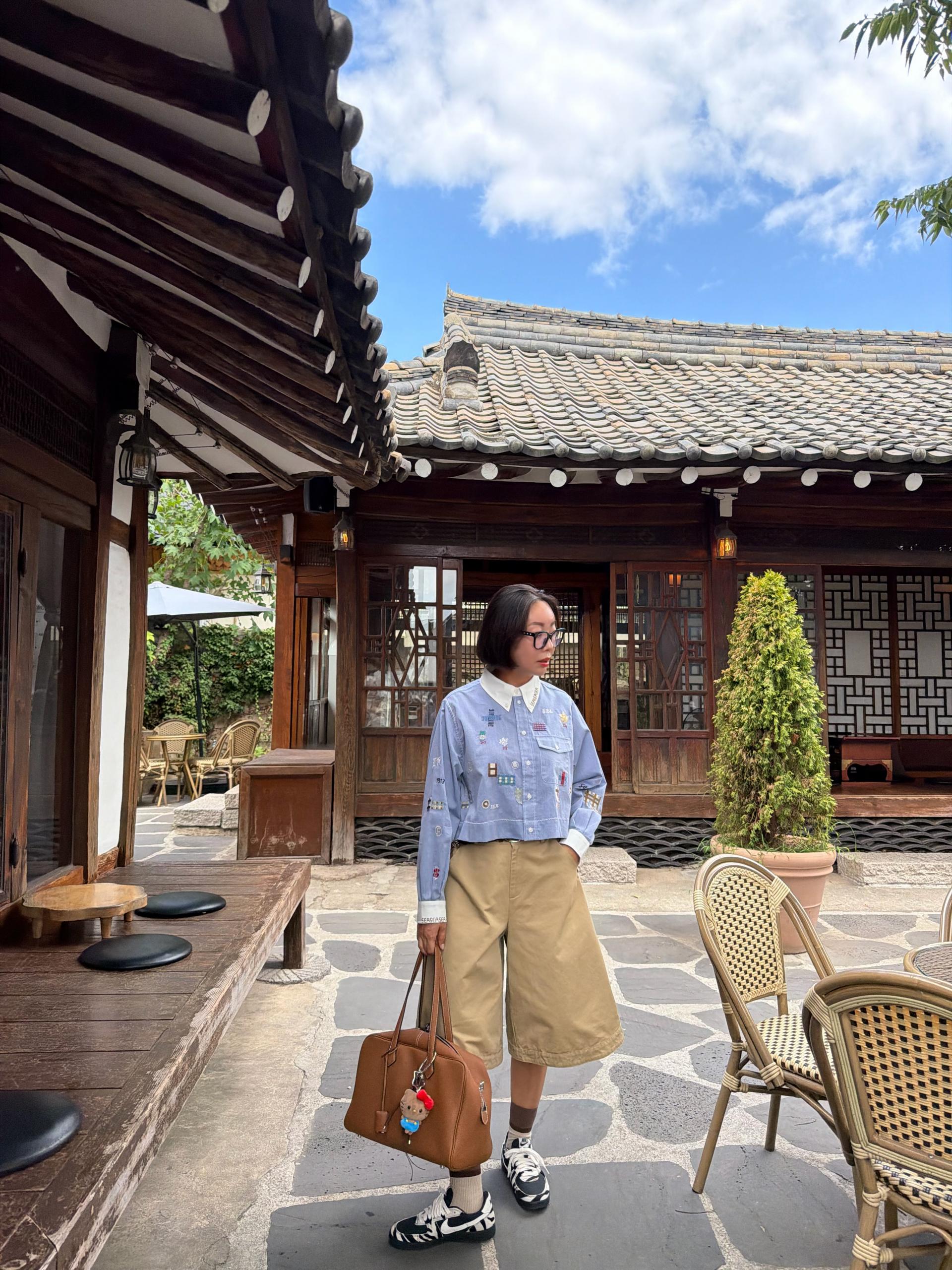 패치 워크 셔츠
