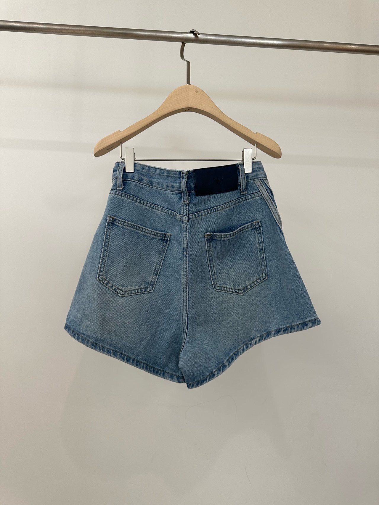 삼선 데님 숏팬츠