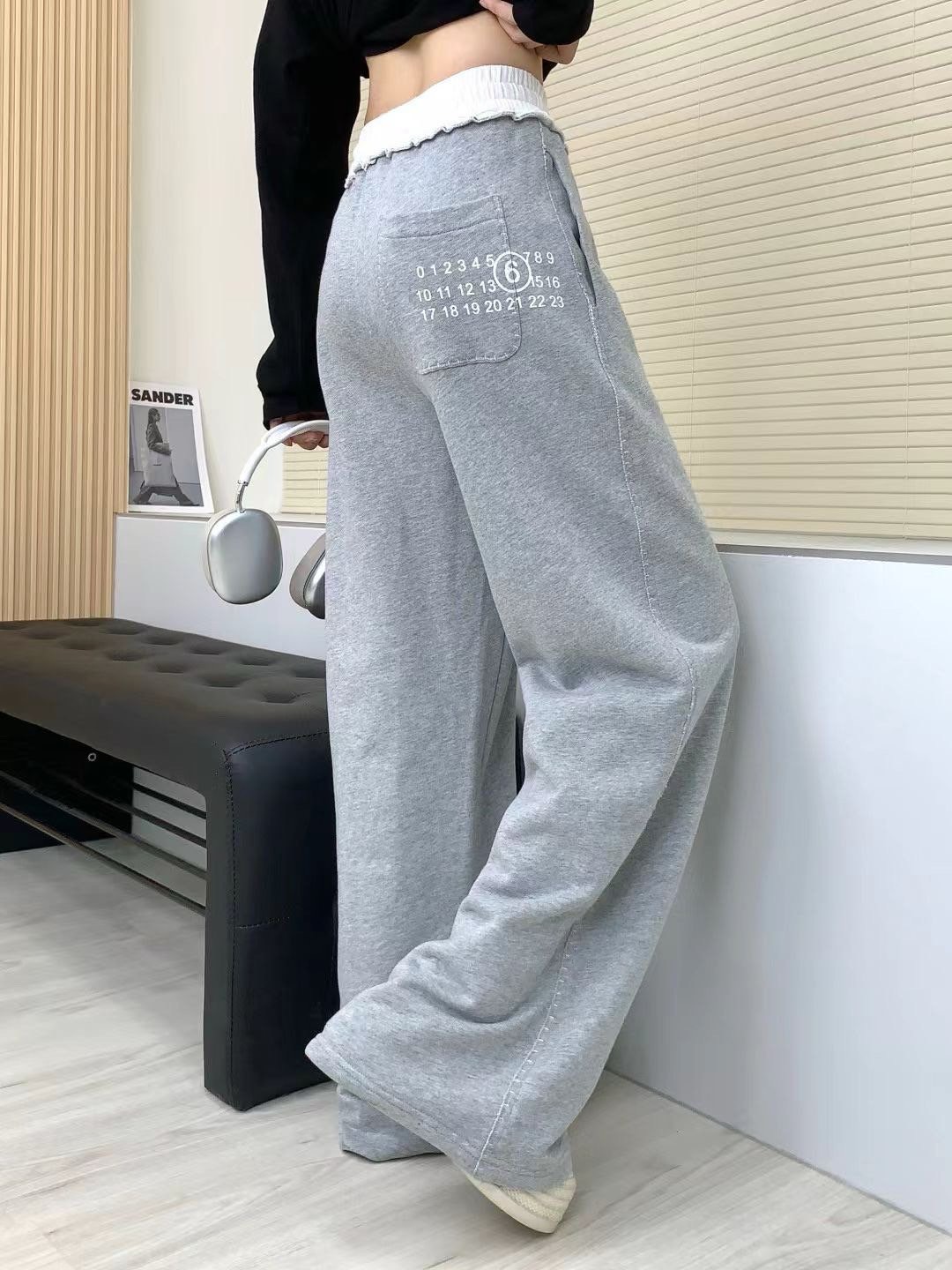 숫자 포켓 밴딩팬츠