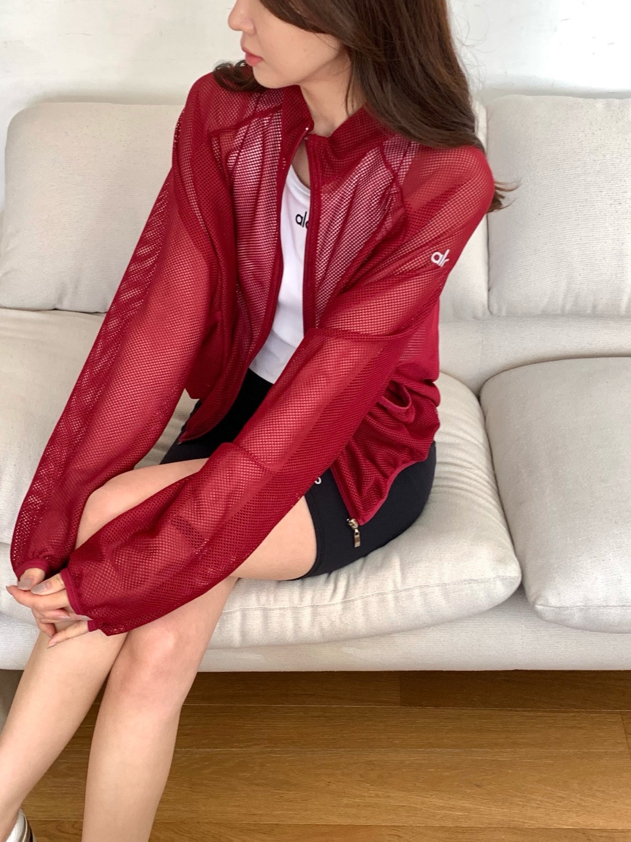 메쉬 바람막이 점퍼