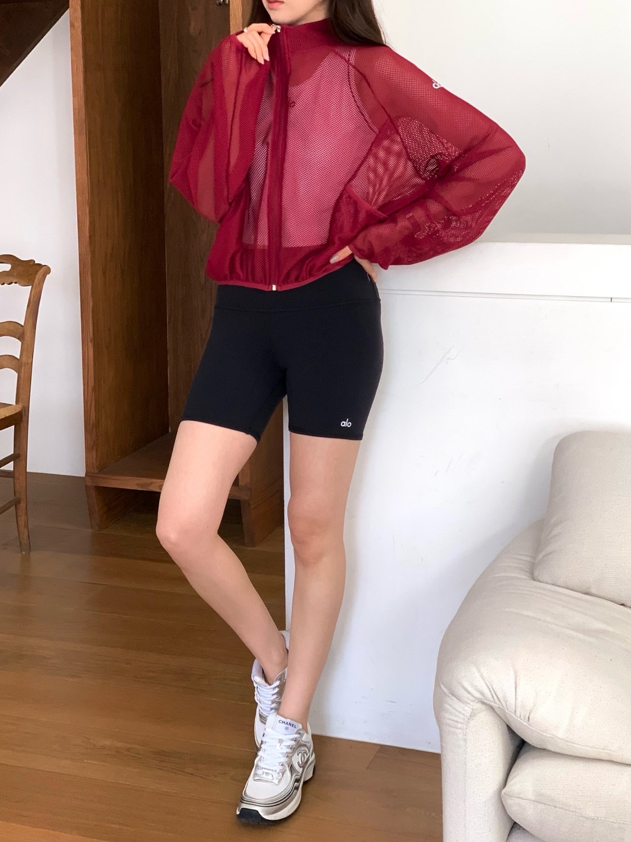 메쉬 바람막이 점퍼