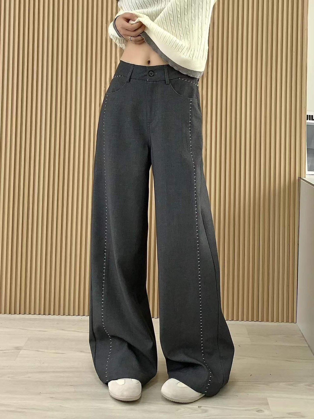 스티치 팬츠