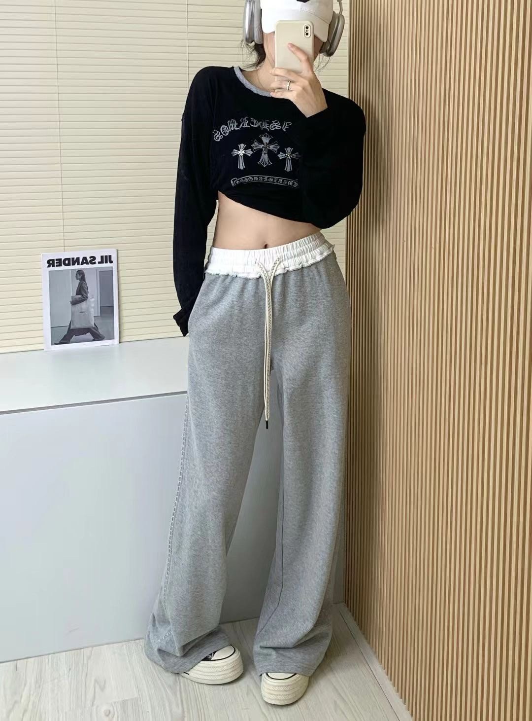숫자 포켓 밴딩팬츠